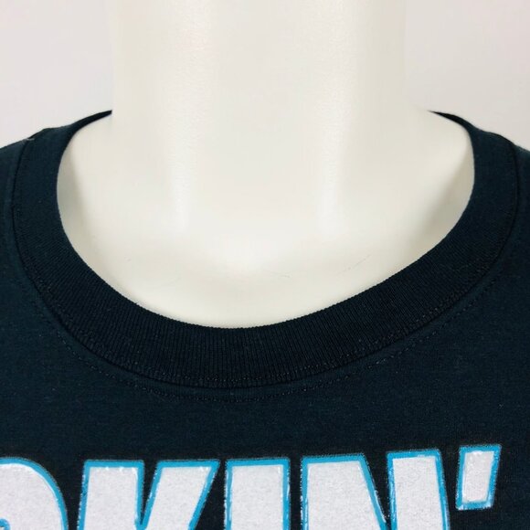 KICKIN' IT Graphic T-Shirt Black Sz L Short Sleeve - Picture 3 of 8